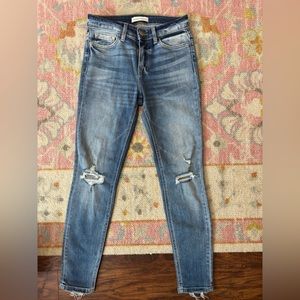 Flying Monkey Skinny Mid Rise Medium Wash Jeans